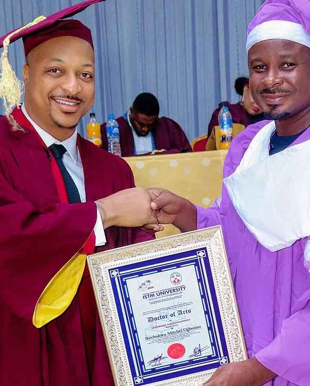 Actor IK Ogbonna Bags Doctorate Degree In Leadership And Development [Photos]